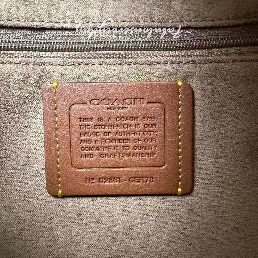 Coach Elodie Crossbody Bag In Loved Denim With Quilting CER78 Gold/Light Pink